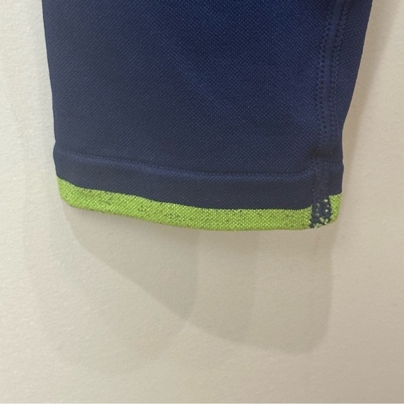 Soul X SoulCycle Seamless Leggings Navy Blue with Green Stripe - Picture 6 of 7